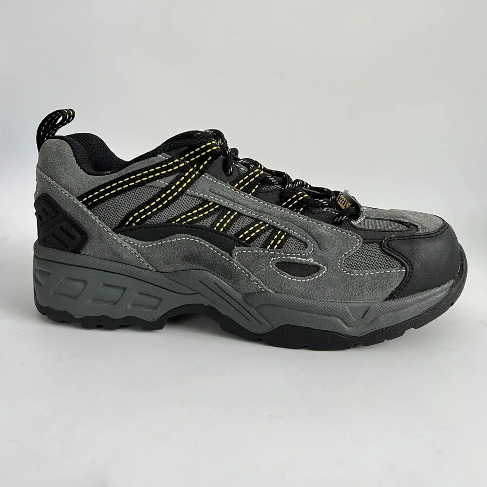 Brahma Suede Dylan Steel Toe Work Sneakers Gray Men 7